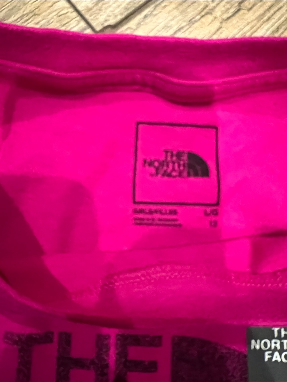 The North Face Girls' Bright Pink Short Sleeve Logo Tee - Picture 3 of 3